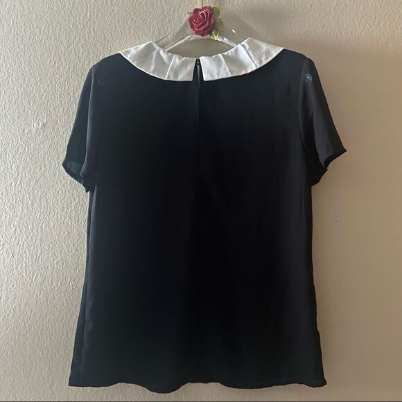 BONGO Collar-ribbon Blouse Peter Pan collar - Picture 3 of 8